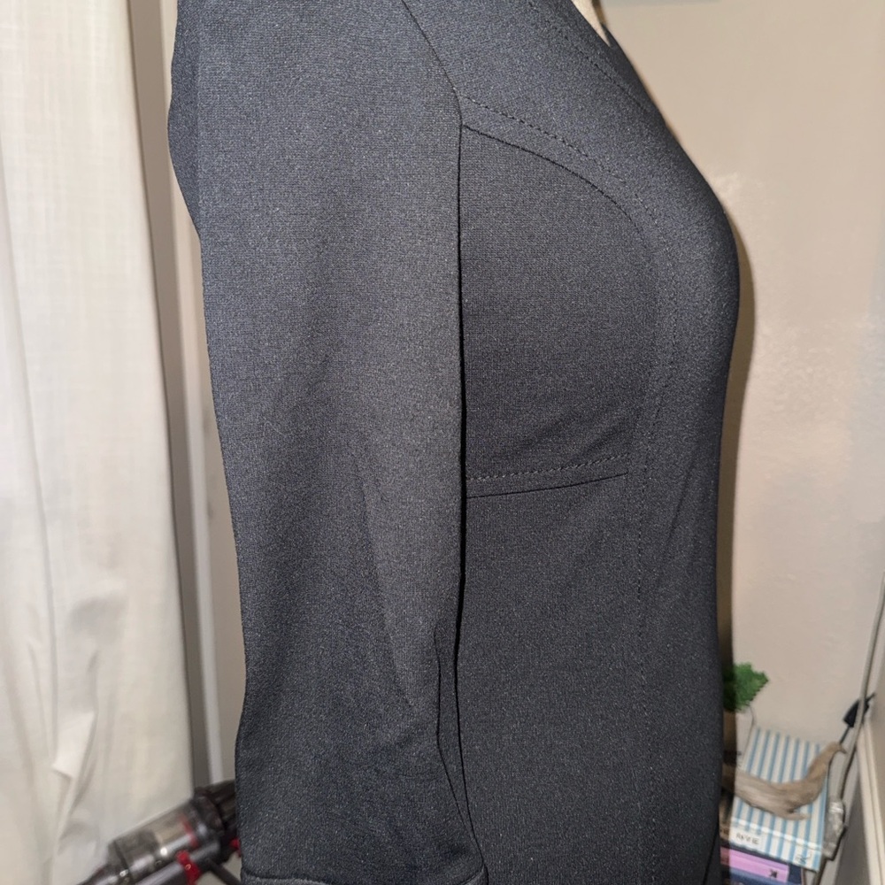 Max Studio Black Fitted Quarter Length Sleeve Dre… - image 8